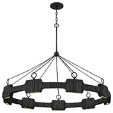 Hinkley Raffi Large Led Single Tier Chandelier, Carbon Black