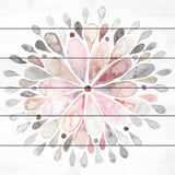 "Fading Flower" Painting Print on White Wood