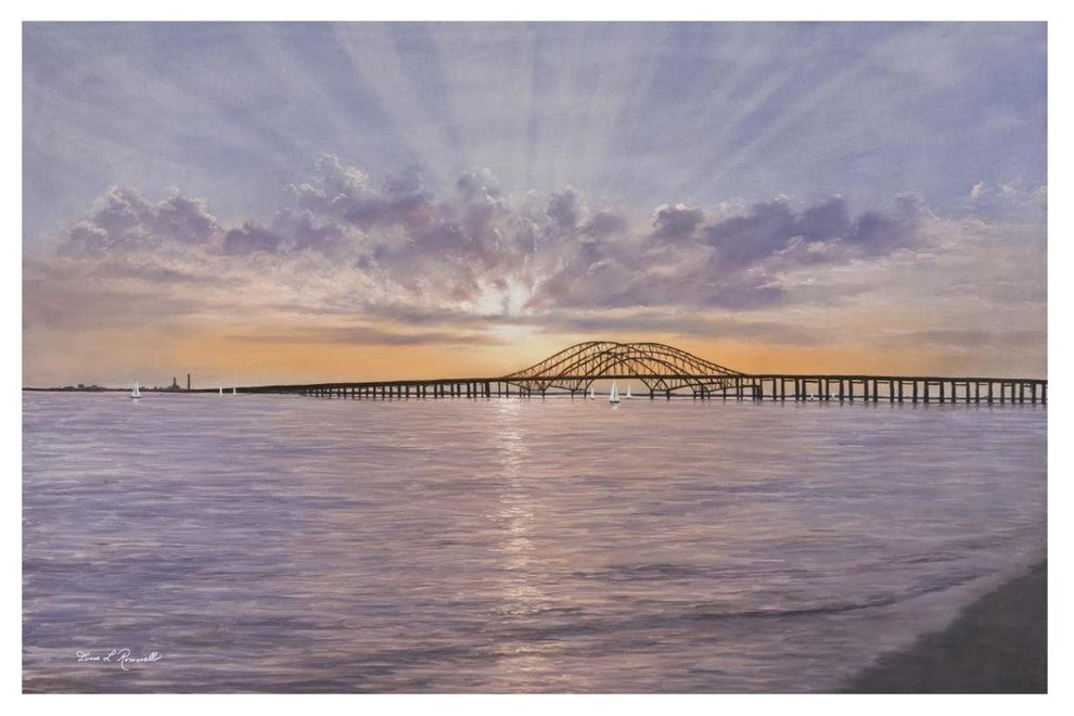 "Sun Rays Over Captree" Digital Paper Print by Diane Romanello, 20"x14"