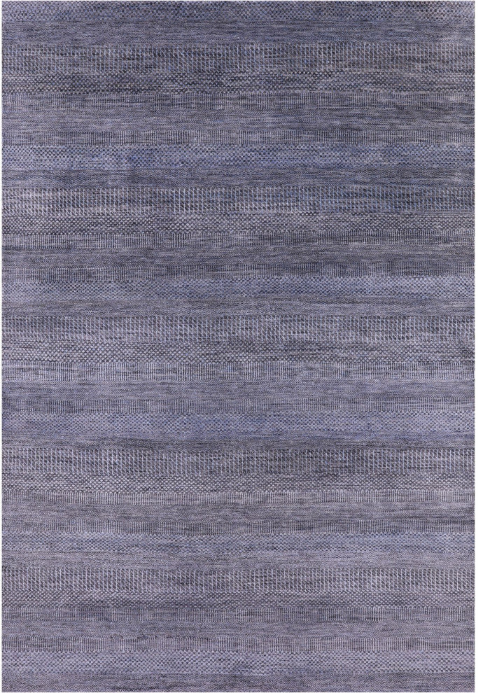 6' 0" X 9' 2" Handmade Wool and Silk Savannah Grass Rug Q11974