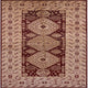 Ahgly Company Indoor Square Mid-Century Modern Area Rugs, 3' Square