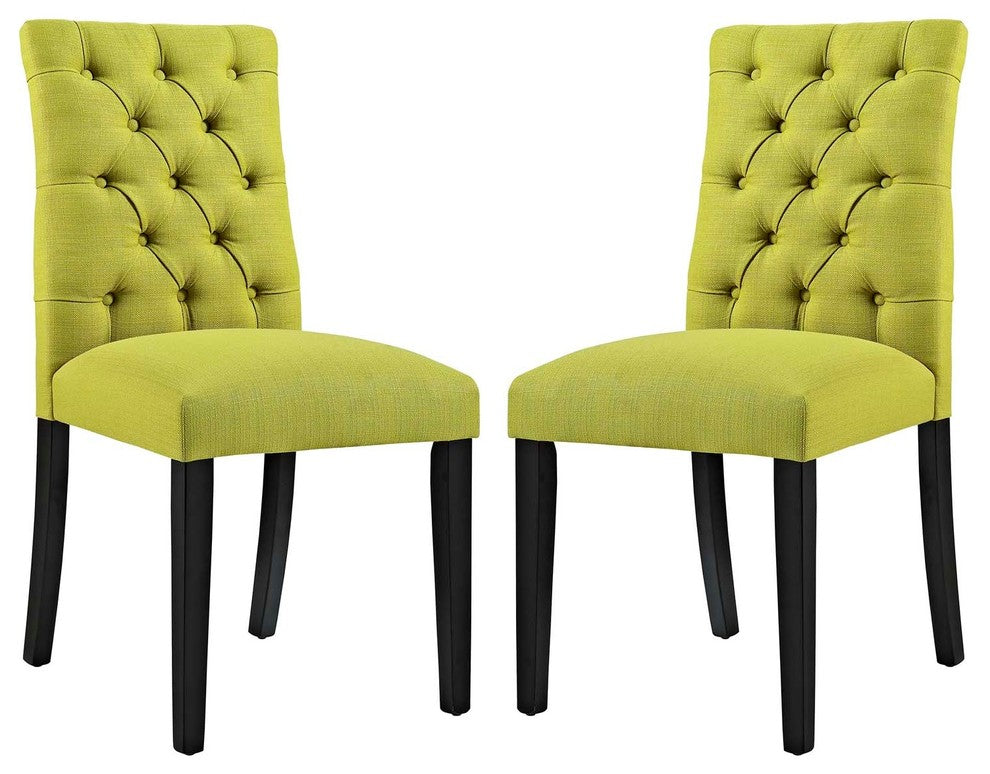 Duchess Dining Chair Fabric Set of 2, Wheatgrass