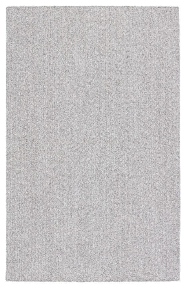 Jaipur Living Maracay Indoor/ Outdoor Solid Area Rug, Light Gray/White, 4'x6'