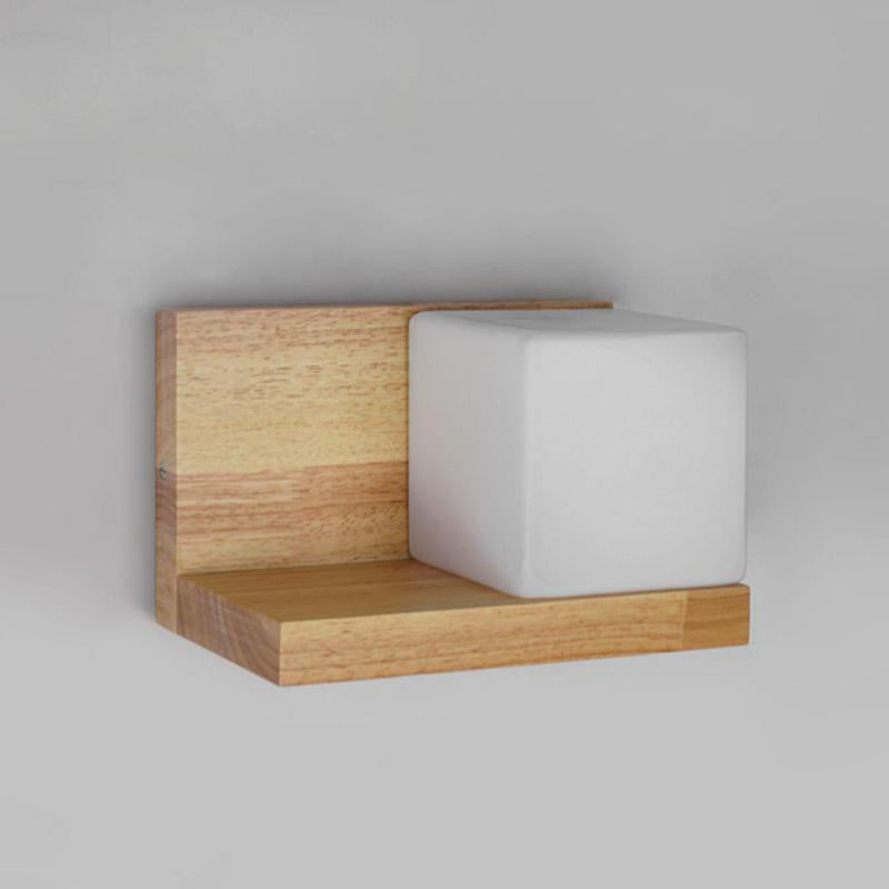 Tarragona | Wooden Shelf with LED Lamp, Right