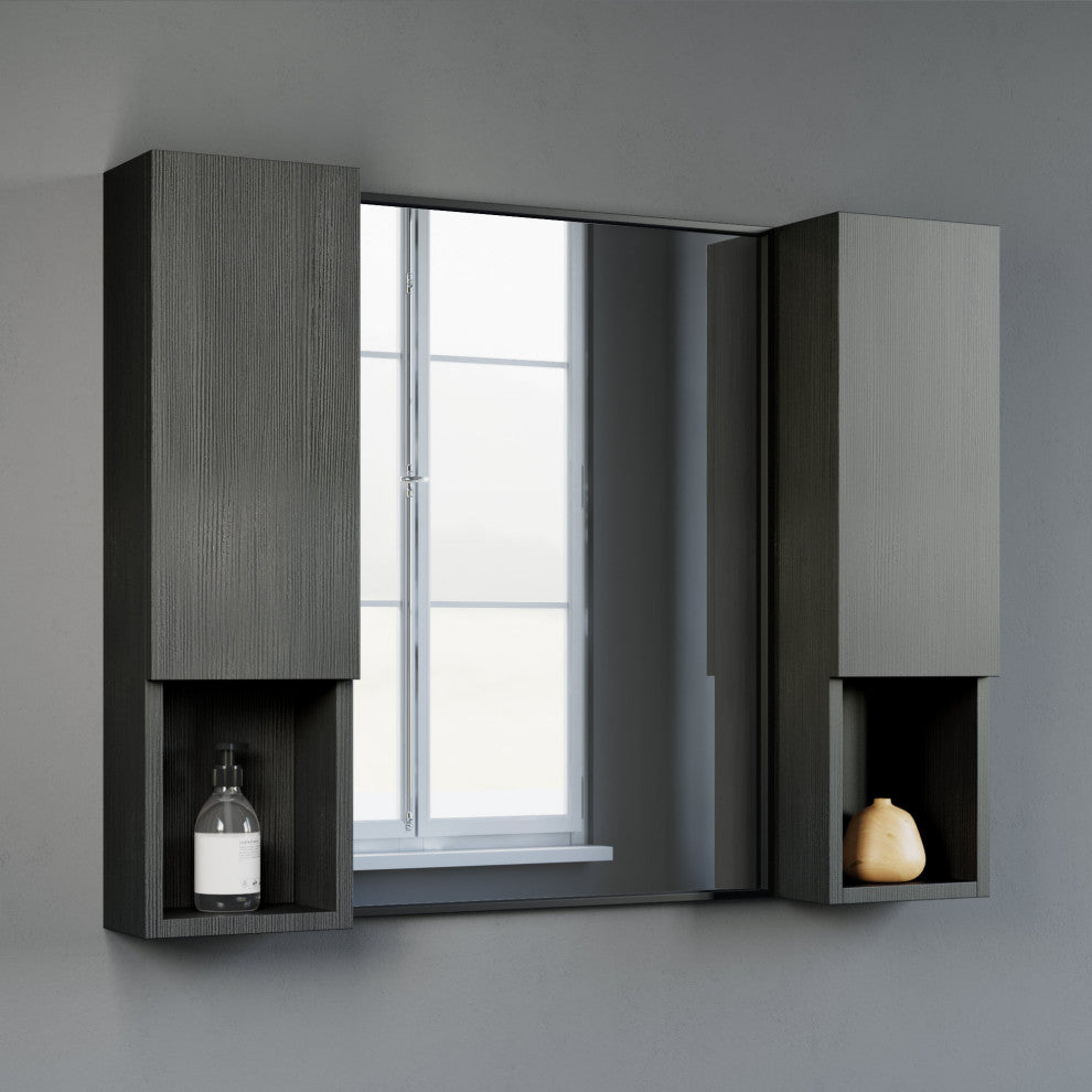 Oates 9" Side Cabinet, Black