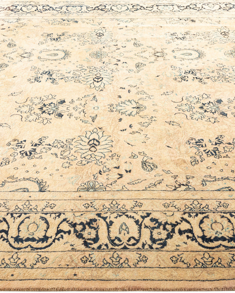 Mogul, One-of-a-Kind Hand-Knotted Area Rug  - Beige, 6' 2" x 9' 3"