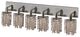 Elegant Mini Vanity Light, Chrome Finish With Royal Cut Crystal