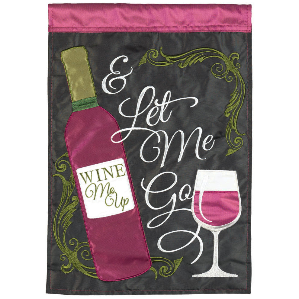 Flag Wine Me Up Polyester 13x18