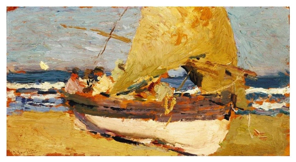 "Beach at Valencia (Playa de Valencia), ca. 1908" Paper Art, 38"x21"