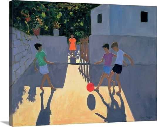 "Footballers, Kos, 1993" Canvas Art, 30"x24"x1.25"