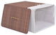 vidaXL Laundry Basket with Lid and Handles Dirty Clothes Basket Brown Bamboo