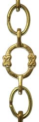 RCH Hardware Brass Round Chandelier Chain, 2 Sizes, 3', Acid Dipped, W33