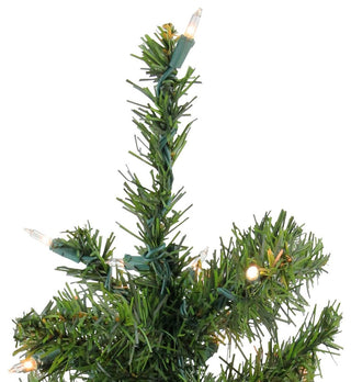 1.5' Pre-Lit Medium Canadian Pine Artificial Christmas Tree, Clear Lights