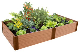 Tool-Free Classic Sienna Raised Garden Bed 4'x8'x16.5" 1"profile