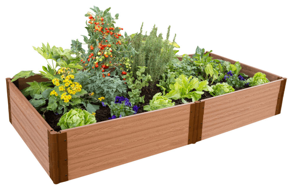 Tool-Free Classic Sienna Raised Garden Bed 4'x8'x16.5" 1"profile