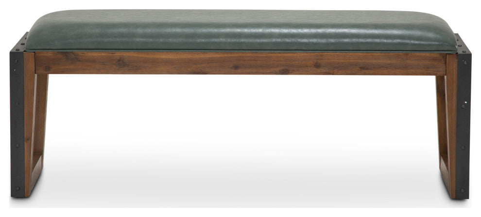 Brooklyn Walk Dining Bench, Burnt Umber