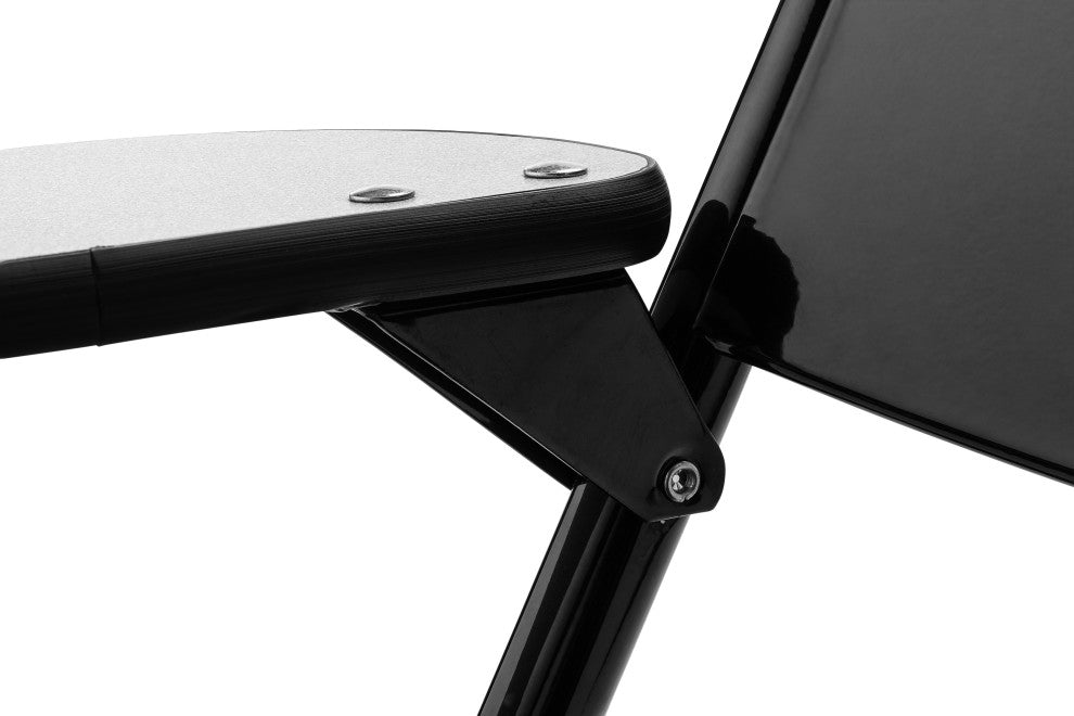 NPS 5200 Tablet Arm Folding Chair, Right Arm, Black, Set of 2