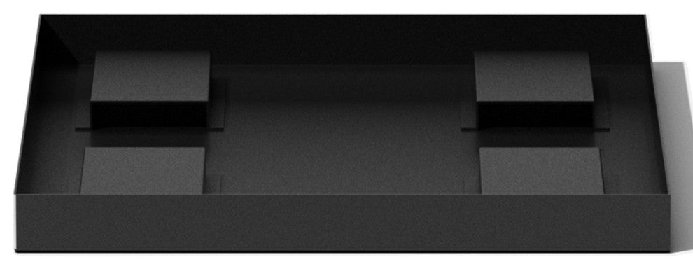 Pedestal Series Trays, Black, Tall