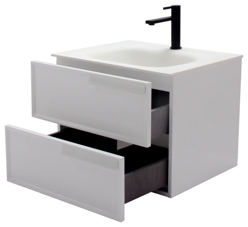 Aquamoon Garda 24" Bathroom Vanity Cabinet, White