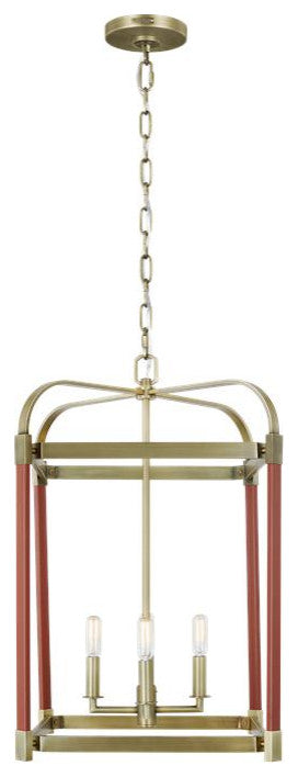 Generation Lighting, LC1144TWB, Medium Lantern, Time Worn Brass