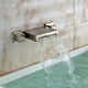 BathSelect Cali Brushed Nickel Wall Mount Double HandLED Bathtub Faucet