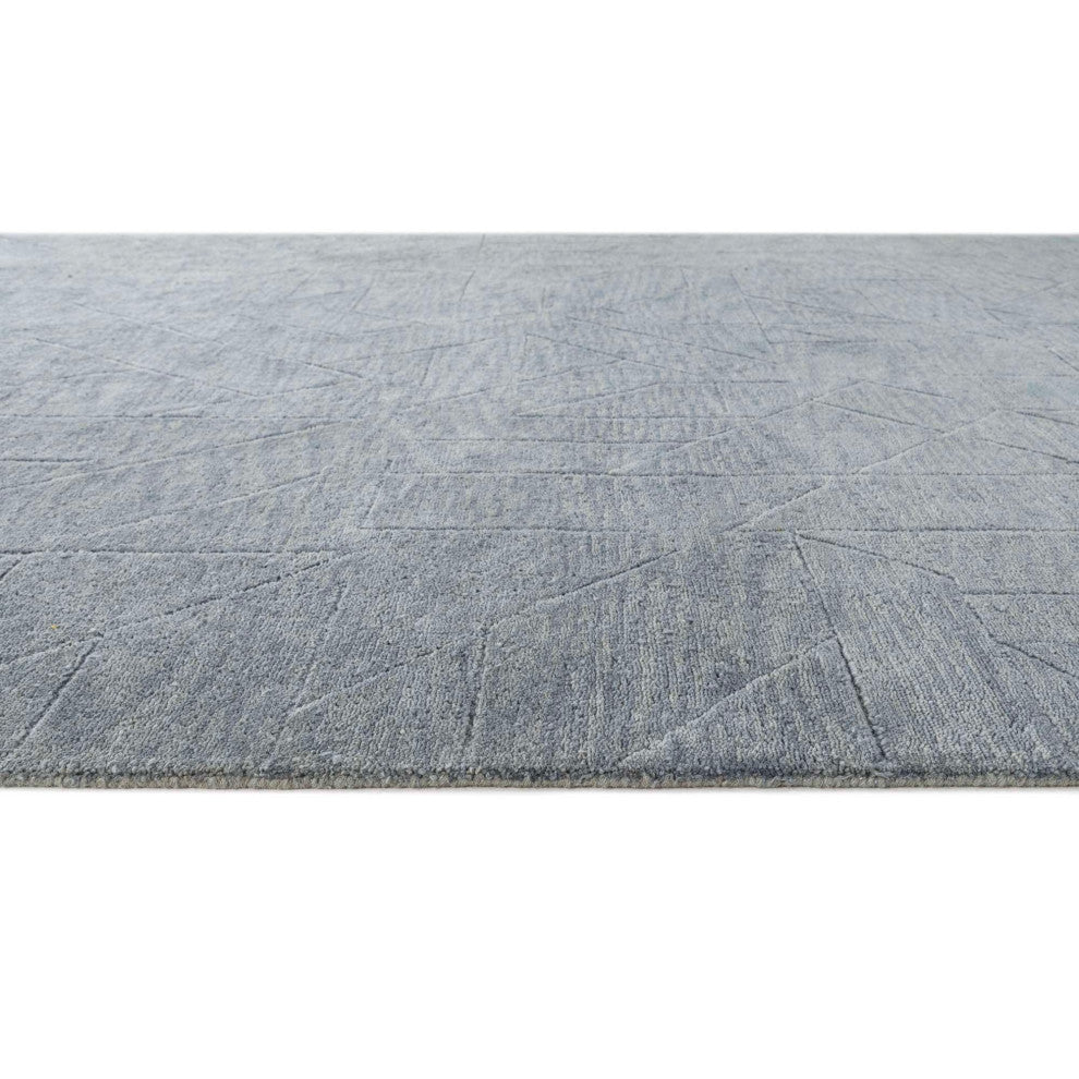 Quartz Relief Area Rug, Blue, 8'x10'
