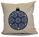 Decorative Holiday Pillow Geometric Print, Navy Blue, 26"x26"