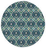 Meridian 2209B, Navy/Green, 8'6"x13'0"