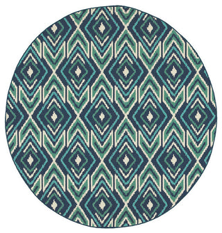 Meridian 2209B, Navy/Green, 8'6"x13'0"