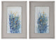 Uttermost Indigo Florals Framed Art Set of 2