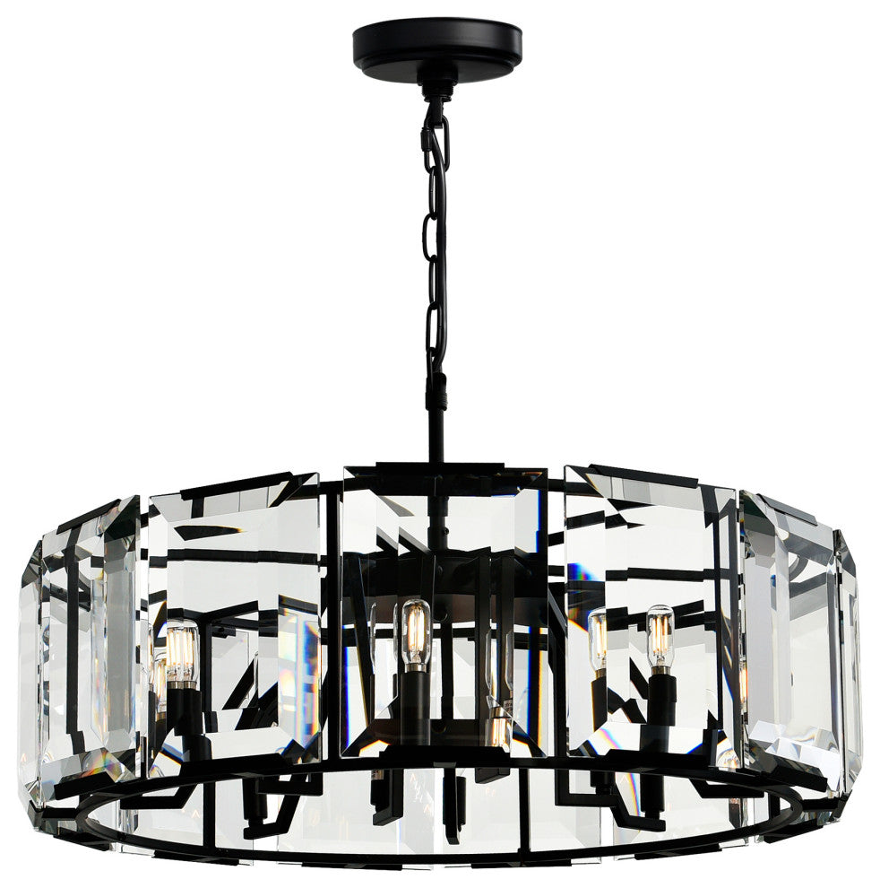 Jacquet 12 Light Chandelier With Black Finish