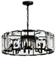 Jacquet 12 Light Chandelier With Black Finish