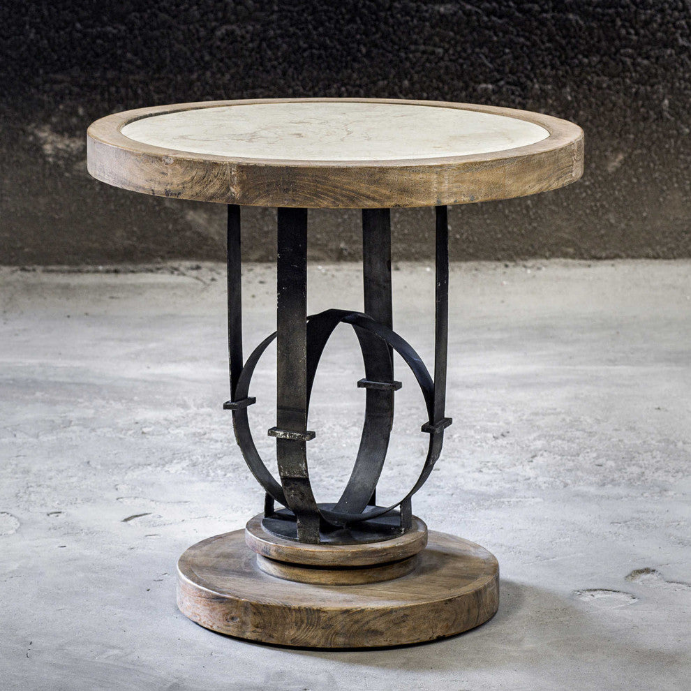 Uttermost Sydney Light Oak Accent Table