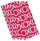 Valentine Print Napkin, Fuschia, Set of 4