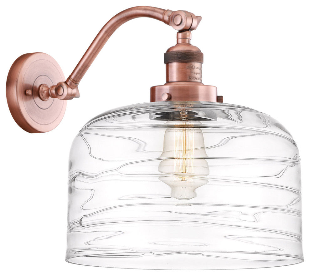Innovations 515-1W-AC-G713-L X-1 Light Sconce, Antique Copper
