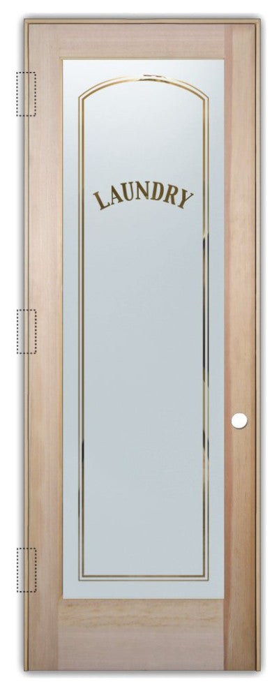 Laundry Door - Classic Arched Capitals - Douglas Fir (stain grade) - 32" x...