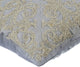 Silver Decorative Euro shams 26"x26" Silk, Silver Forever