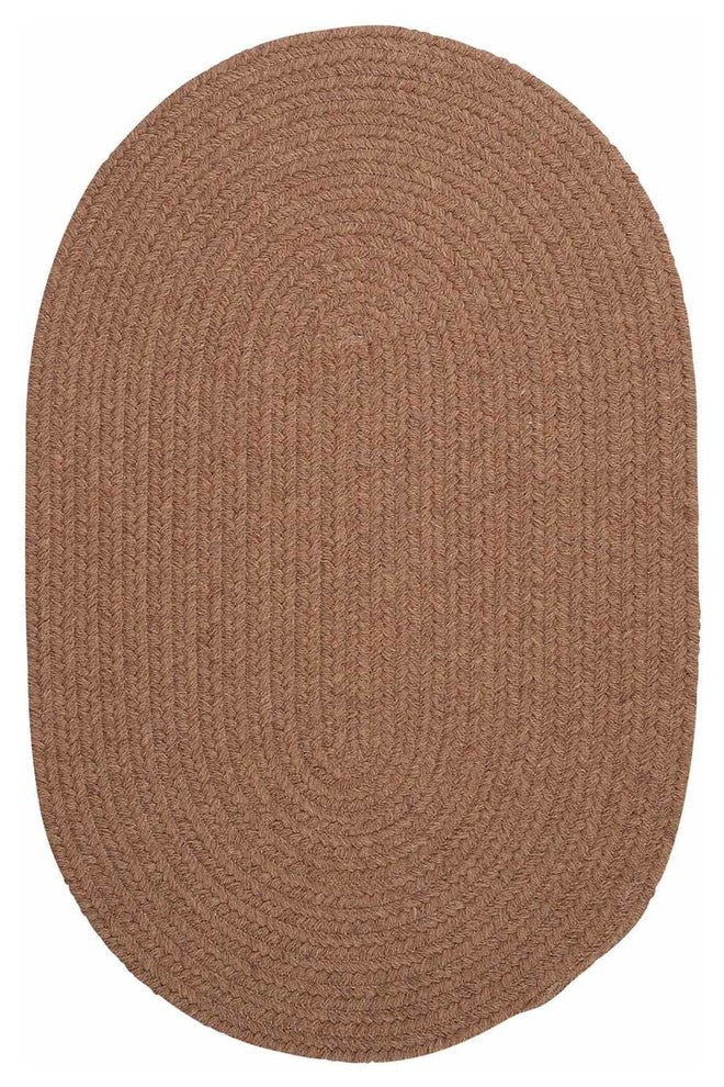 Colonial Mills Bristol WL45 Mocha Traditional Area Rug, Oval 2'x4'