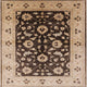 Ahgly Company Indoor Square Mid-Century Modern Area Rugs, 5' Square