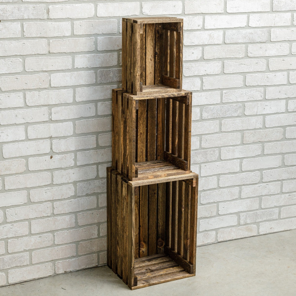 Chicory Large Solid Wood Crate Shelf