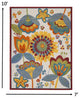 7' X 10' Yellow And Ivory Floral Indoor Outdoor Area Rug