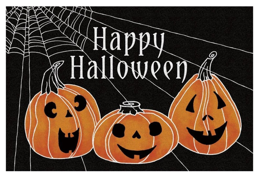 "Spooky Jack O Lanterns Three Pumpkins" Paper Print by Elyse DeNeige, 20"x14"