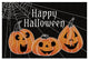 "Spooky Jack O Lanterns Three Pumpkins" Paper Print by Elyse DeNeige, 20"x14"