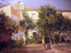 Eliseo Meifren I Roig Casa con Huerto, 21"x28" Gallery Wrapped Canvas Print