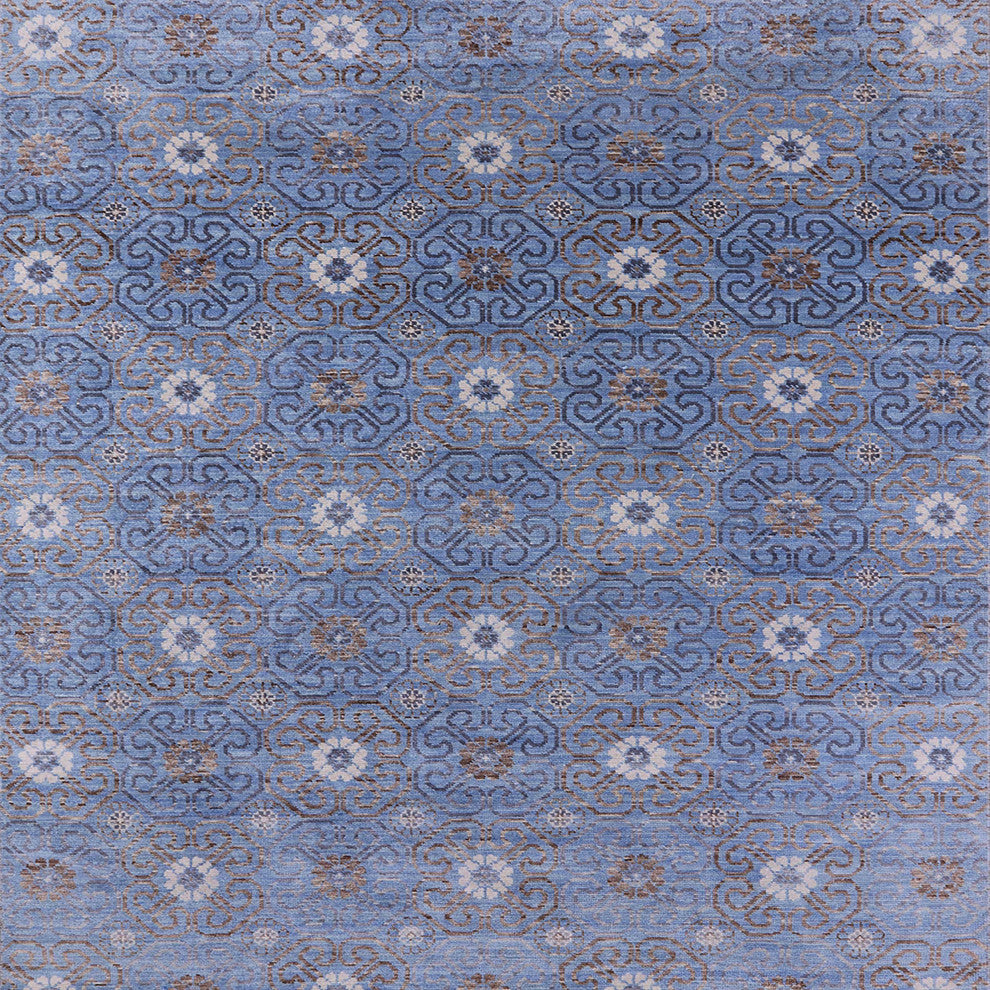 Ahgly Company Indoor Square Mid-Century Modern Area Rugs, 8' Square