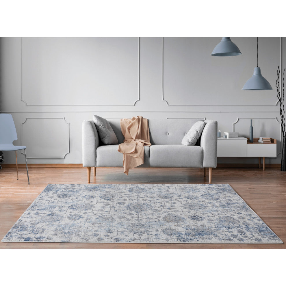 United Weavers Austin Heirloom Blue Runner Rug 2'7" x 7'4
