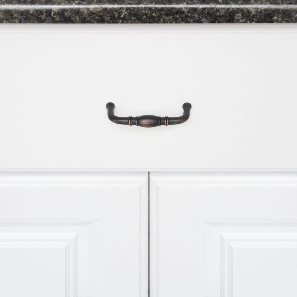 Mascot Hardware 3'' CTC Arch Oil Rubbed Bronze Drawer Pull - Pack of 10