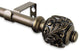 Tilly Curtain Rod, Antique Brass, 84-120"