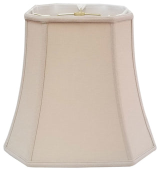 Royal Designs Square Cut Corner Basic Lampshade, Antique Gold, Linen Beige, 11x1