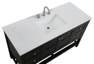 Home Living 54" Single Bathroom Vanity, Black